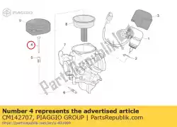 Aqui você pode pedir o pino cônico em Piaggio Group , com o número da peça CM142707: