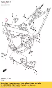 suzuki 4110002J00 quadro, armação - Lado inferior