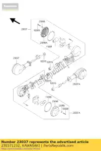 kawasaki 230371232 sygna?-zespo?u-lampy, fr zl600-a1 - Dół