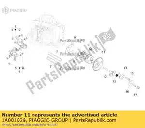 Piaggio Group 1A001029 timing systeem versnelling - Onderkant