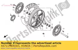 Aquí puede pedir neumático, fr (miche) de Honda , con el número de pieza 44711MERD03: