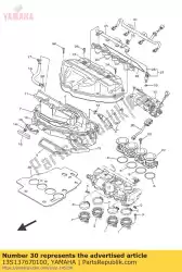 Here you can order the cap, injector from Yamaha, with part number 13S137670100: