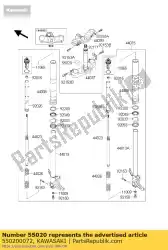 bewaker van Kawasaki, met onderdeel nummer 550200072, bestel je hier online: