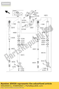 Kawasaki 550200072 bewaker - Onderkant