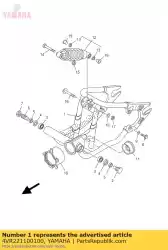 Aqui você pode pedir o braço traseiro comp. Em Yamaha , com o número da peça 4VR221100100: