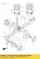 1220014E00, Suzuki, conjunto virabrequim suzuki dr 350 1998 1999, Novo