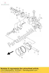 Here you can order the piston from Suzuki, with part number 1211106G000F0: