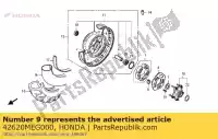 42620MEG000, Honda, collar, rr. axle distance honda vt 750 2004 2005 2006 2007 2008 2009 2010 2011 2012, New