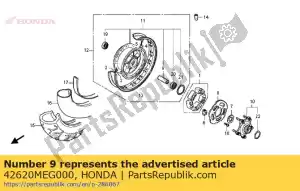 honda 42620MEG000 colletto, rr. distanza dell'asse - Il fondo