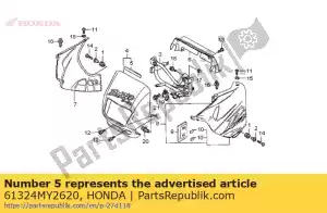 Honda 61324MY2620 borracha, 200x15x2 - Lado inferior
