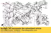 45156MCSG00, Honda, resta comp a, fr br honda st pan european  a st1300 st1300a 1300 , Nuovo