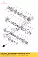 4XM174110000, Yamaha, Eje principal yamaha yz 125 1997 1998 1999 2000 2001, Nuevo