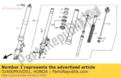 Qui puoi ordinare forcella assy, ?? R anteriore da Honda , con numero parte 51400MGVD01: