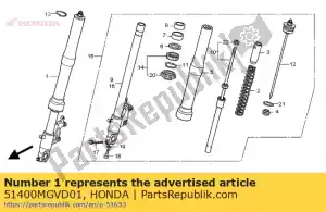 Honda 51400MGVD01 forcella assy, ??r anteriore - Il fondo