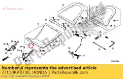Ici, vous pouvez commander le caoutchouc, montage sur siège auprès de Honda , avec le numéro de pièce 77110KA3730: