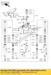 Qui puoi ordinare morsetto bn125-a3 da Kawasaki , con numero parte 921701948: