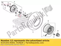 91053HC4000, Honda, brg, bal 20x42x12 honda  trx 250 300 400 450 2000 2001 2002 2003 2004 2005 2006 2007 2008 2009 2010 2011 2017 2018 2019 2020, Nieuw