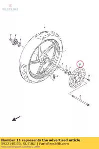 suzuki 5922140J00 disc,front brak - Bottom side