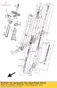 Yamaha 4GVF31700000 cilindro, forcella anteriore - Il fondo