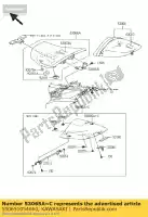 530651054660, Kawasaki, sedile di copertura, m.s. nero kawasaki z  a zx10r ninja d c police p z1000 1000 , Nuovo