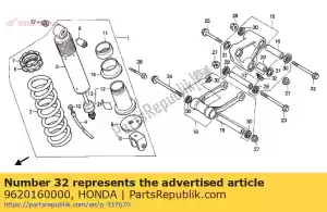 Honda 9620160000 nippel, vet (b.t6) - Onderkant