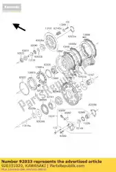 ring, klik z1000-e2 van Kawasaki, met onderdeel nummer 920331029, bestel je hier online: