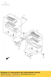 Qui puoi ordinare piatto, gomma st da Suzuki , con numero parte 4363245501: