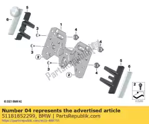 bmw 51181852299 plug-in moer - Onderkant