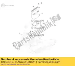Here you can order the battery holder tray from Piaggio Group, with part number 1B003012: