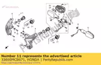 33600MCB671, Honda, winker assy., r. rr. honda xl transalp v xl650v 650 , Nouveau