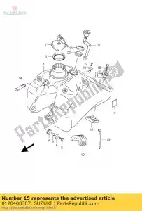 Suzuki 0120408307 tornillo 8x30 - Lado inferior