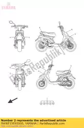 Here you can order the graphic 2 from Yamaha, with part number 5WWF15E95000: