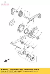 Ici, vous pouvez commander le palier auprès de Yamaha , avec le numéro de pièce 93310257YB00: