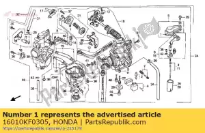 Honda 16010KF0305 juego de juntas - Lado inferior