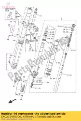 Aqui você pode pedir o guia protetor comp., 1 em Yamaha , com o número da peça 5XC2314F0000: