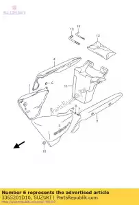 suzuki 3365201D10 coussin, 40x40x4 - La partie au fond