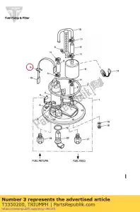 Triumph T3350200 wire twist - Bottom side