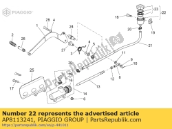 Aprilia AP8113241, Réservoir de liquide à frein, OEM: Aprilia AP8113241