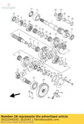 Aquí puede pedir arbusto, sub t / m dr de Suzuki , con el número de pieza 2922244D00: