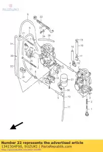 suzuki 1341304F00 alavanca - Lado inferior