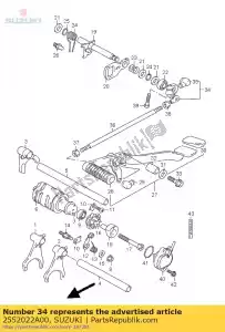 suzuki 2552022A00 arm,gear shift - Bottom side