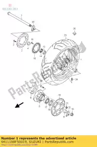 Suzuki 6411108F50019 ko?o tylne (17m / - Dół