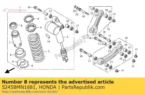 honda 52458MN1681 asiento c, resorte - Lado inferior