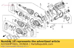 Qui puoi ordinare set di alberi, l. Rr. Guidare da Honda , con numero parte 42350HP7A01: