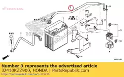 Aqui você pode pedir o cabo, motor de arranque em Honda , com o número da peça 32410KZZ900: