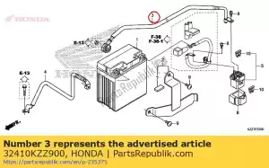 Honda 32410KZZ900 cabo, motor de arranque - Lado inferior