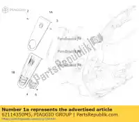 62114350M5, Piaggio Group, cubierta de la columna de dirección     , Nuevo