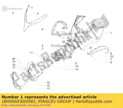 Qui puoi ordinare scudo frontale da Piaggio Group , con numero parte 1B006603000NO: