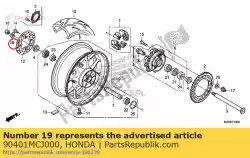 Aqui você pode pedir o arruela, 23x37x2,5 em Honda , com o número da peça 90401MCJ000:
