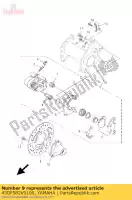 43DF582V0100, Yamaha, disque, frein arrière 1 yamaha yfm 90 2009 2010 2011 2012 2013, Nouveau